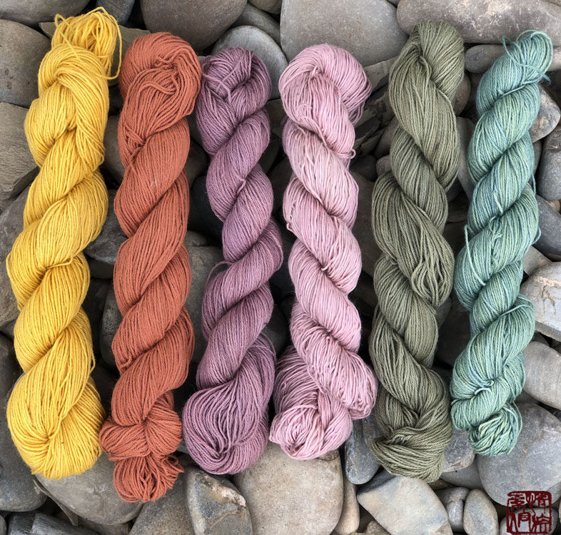 diy彩色刺子编织线草木染