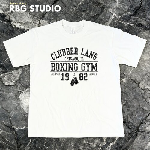 拳击短袖 拳击T恤  拳击衣服 拳击训练衣服 复古boxing运动短袖