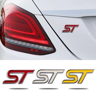 专用福特新福克斯ST标尾标改装ST车标中网标标贴嘉年华锐界车贴