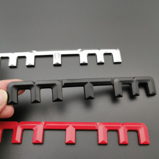 车身贴车尾标装 MTM车标 饰贴叶子板贴标 改装 汽车MTM金属尾标车贴