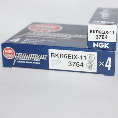 NGK铱金火花塞BKR6EIX-11 3764适用于瑞虎远景帝豪哈弗H6凯美瑞