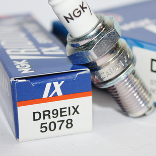 NGK铱金火花塞DR9EIX适用于IX27 D9EA DR9EA JR8B JR9B DPR9EA-9