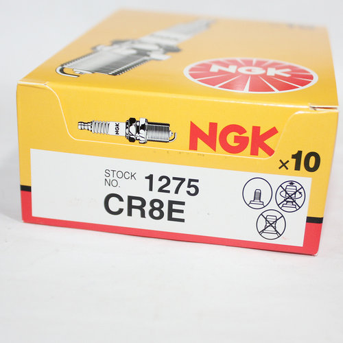 NGK火花塞CR8E适用于黄龙蓝宝龙银刃250 300比亚乔FLY125台风150