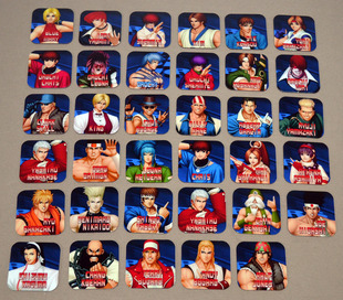 游戏创意周边 街机拳皇97 人物35款全冰箱贴橡胶磁软胶贴白板贴