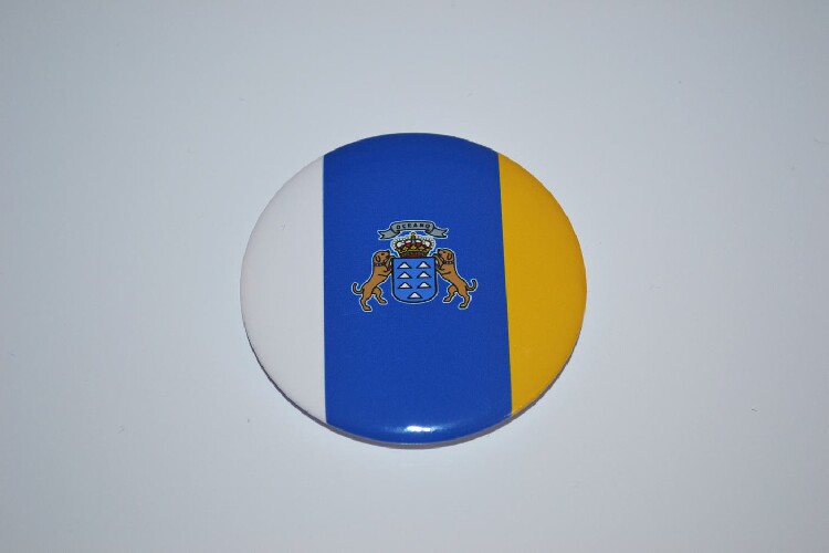 文化周边 加那利群岛 国旗徽章胸章冰箱贴 可定制贴纸墙贴卡贴