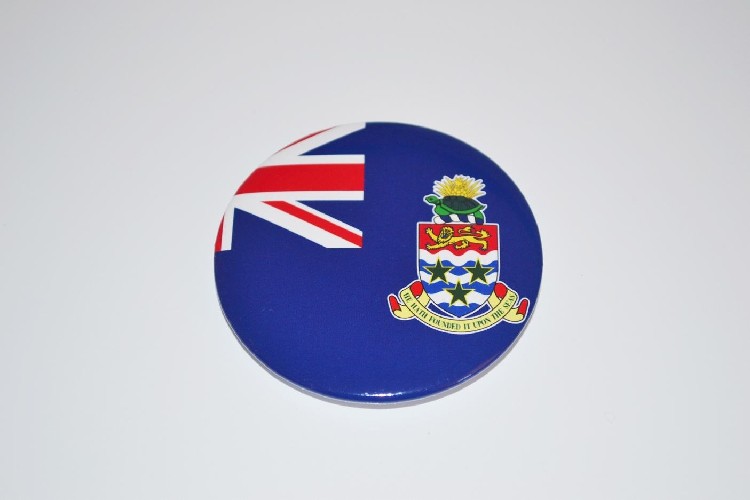 文化周边 开曼群岛 国旗徽章胸章胸针冰箱贴 可定制贴纸墙贴卡贴