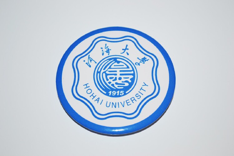 文化周边 河海大学 校徽徽章胸章胸针冰箱贴启瓶器贴纸 可定制