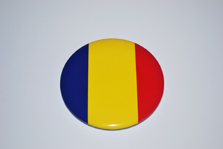 文化周边 罗马尼亚 国旗徽章胸章胸针冰箱贴 可定制贴纸墙贴卡贴