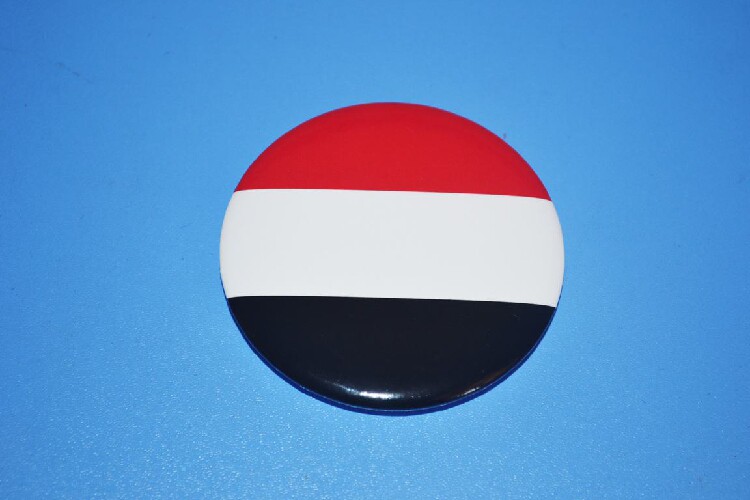 文化周边 也门 国旗徽章胸章胸针冰箱贴 可定制贴纸墙贴卡贴现货