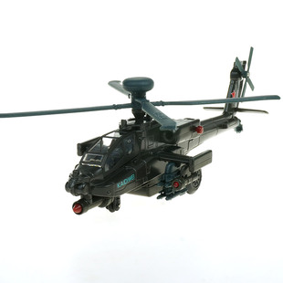 直升机飞机航空航天 凯迪威685052合金军事模型1 64阿帕奇声光武装