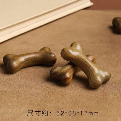 绿檀木小骨头文玩手把件