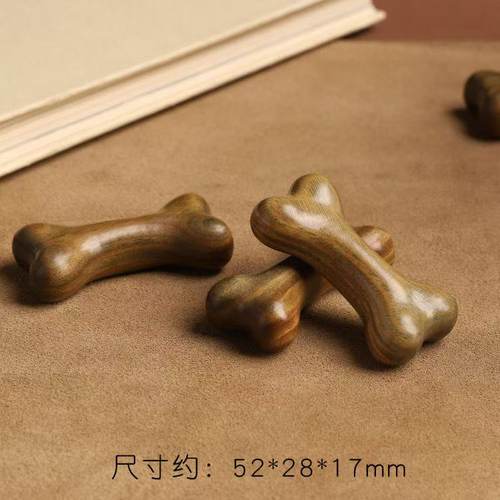 绿檀木小骨头文玩手把件