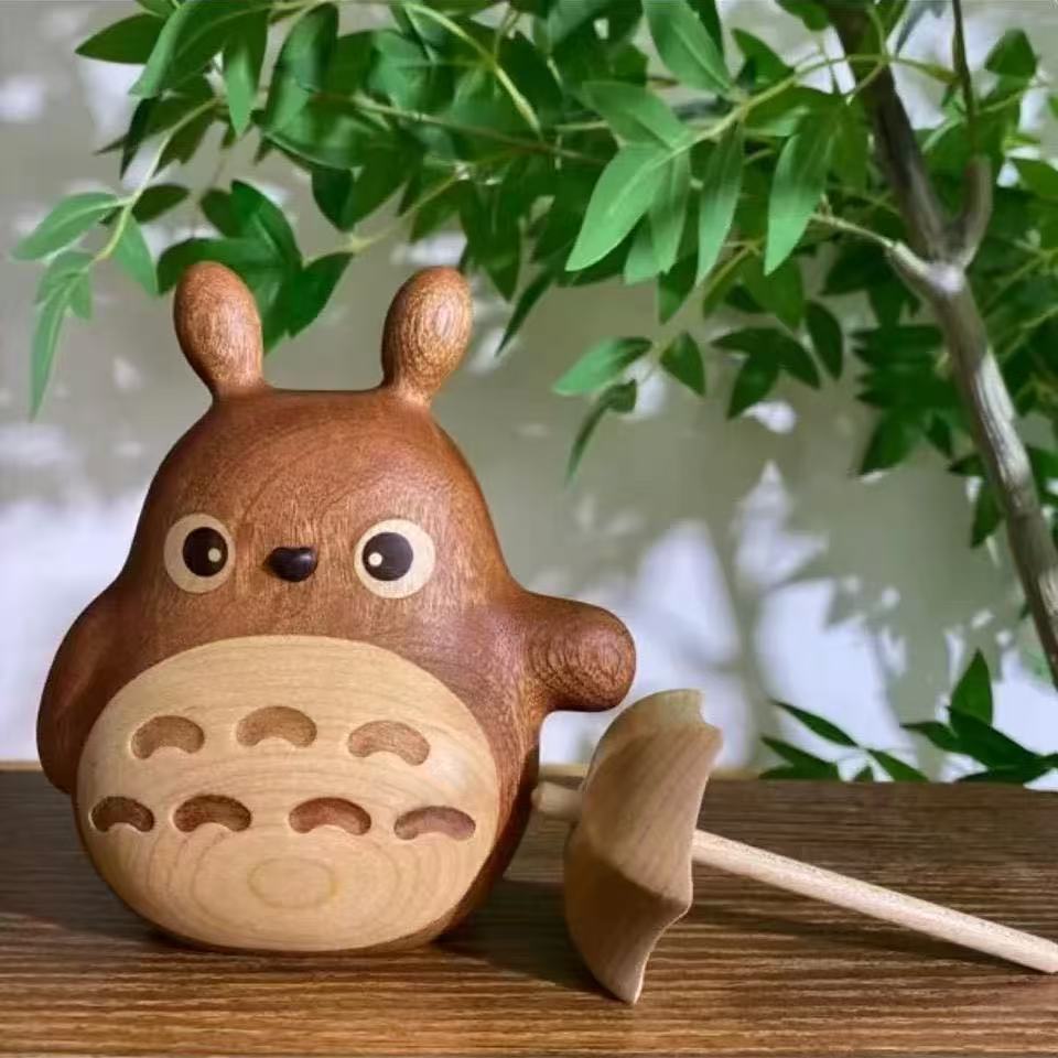 大大龙猫+雨伞+治愈工位摆件