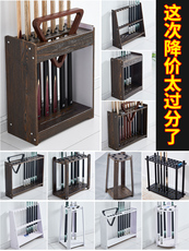 насадка / машинка 台球杆架桌球杆收纳架台球配件中式八球球杆落地架放杆柜标准杆孔