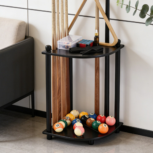 台球厅落地8孔扇形球杆架商用