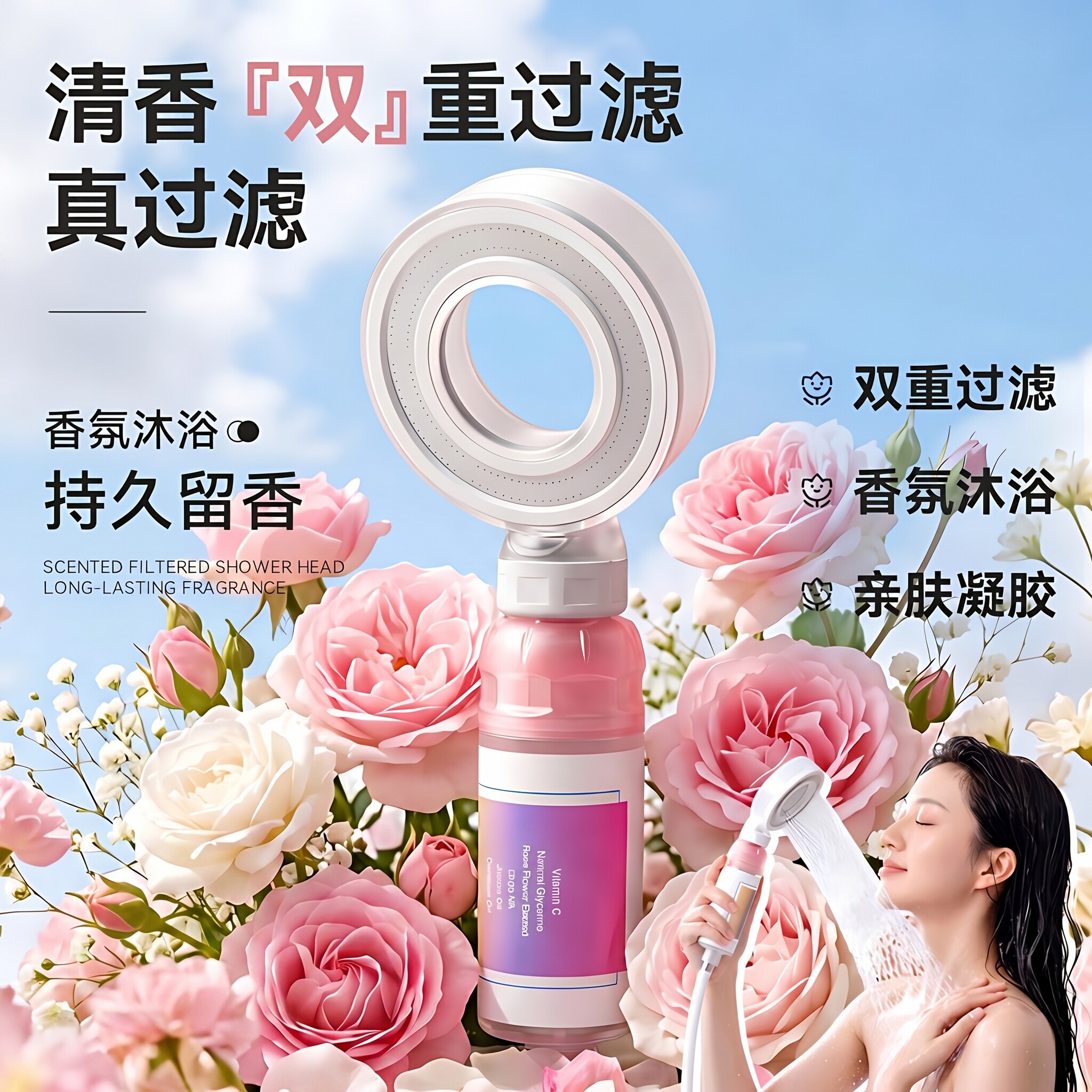 增压除氯香氛养肤花洒头