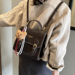 EUNICE 轻奢小众复古后背包高级质感轻便手提包 EXQUISITE包包女款