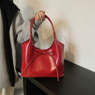 EUNICE EXQUISITE高级感红色结婚包包女大容量轻奢新娘单肩托特包