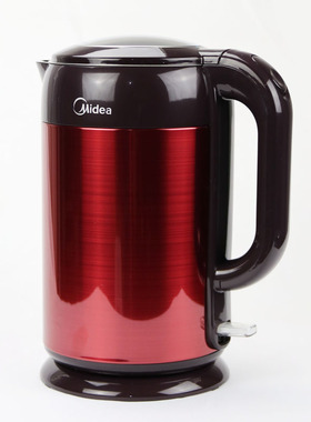 Midea/美的 MK-HJ1708A/H317E4A/电热水壶304一体不锈钢双层保温