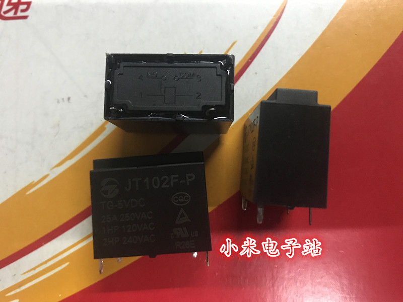 JQX-102F JT102F-P TG-12VDC 5V 24VDC 25A 4脚继电器空调