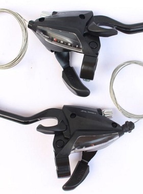 山地车EF500连体指拨变速器3/7/8/21/24档位铝合金刹车变速配件