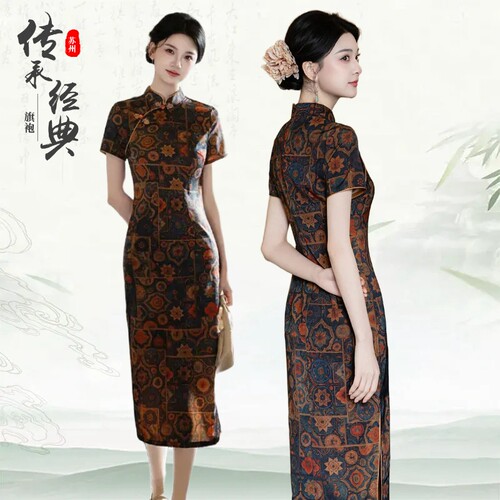 复古国国风日常妈妈高考苏州旗袍
