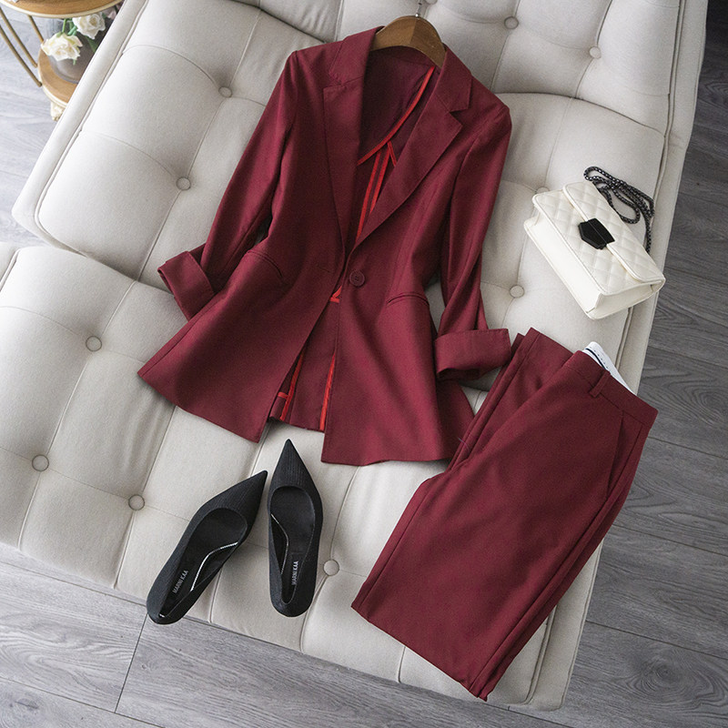 一套上身气场直接飙升的西装早秋新品百搭新品外套+微喇裤两件套,女装/女士精品,时尚套装,淘宝优惠券,粉丝福利购,淘宝优惠卷