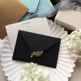 现货感谢thank you镂空金属金色银色封口贴标签装饰贴纸可定制