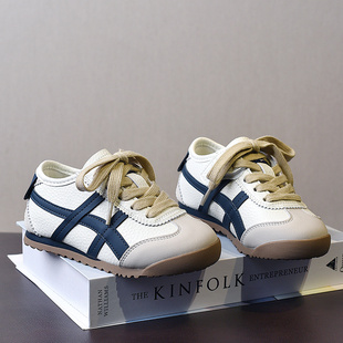 中小儿童阿甘鞋男童滑板鞋小孩运动鞋子2025春夏季新款宝宝小白鞋