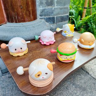 原创功德无量可爱佛系小动物木鱼办公室解压玩具潮玩盲盒桌面摆件