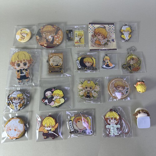 【鬼灭之刃】正版日谷中古状态吧唧挂件钥匙扣我妻善逸个人池新6