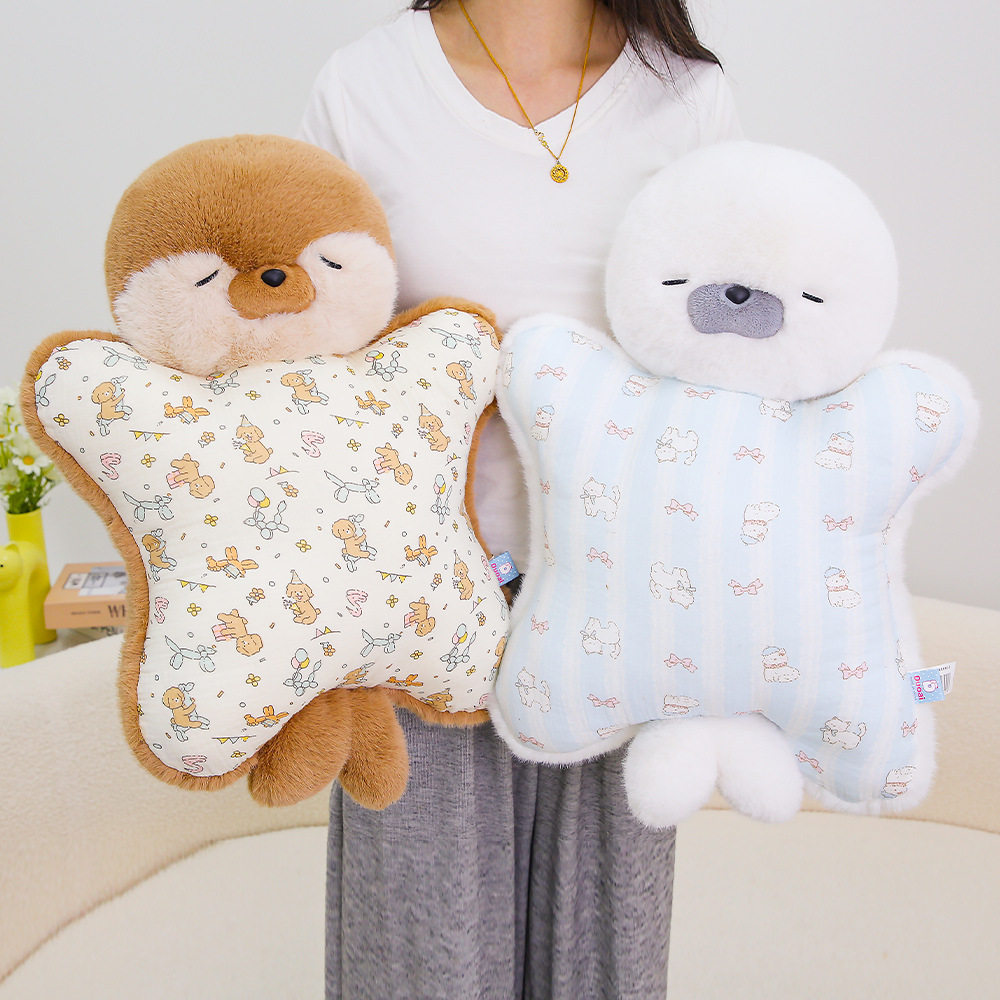 多爱被被海豹抱枕安抚娃娃睡觉
