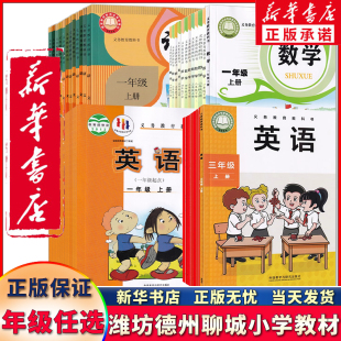 【潍坊德州聊城用】新华书店正版小学一二三四五六123456年级上册下册语文数学英语全套课本教材教科书人教部编版青岛版外研版63制