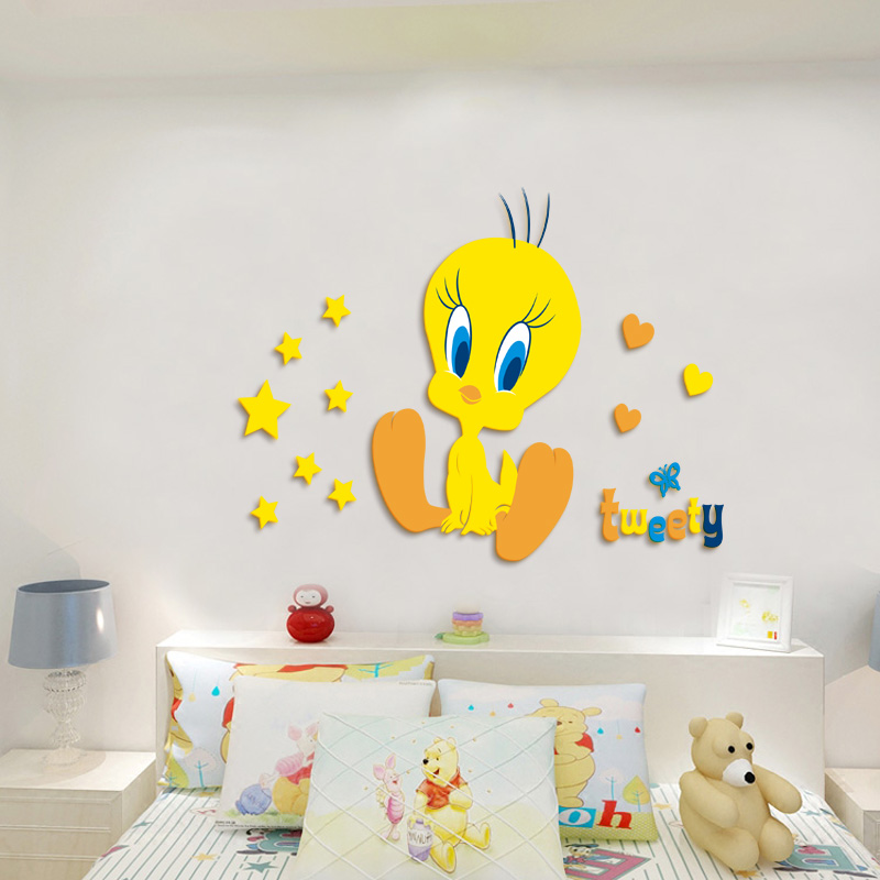 卡通亚克力立体贴儿童房墙壁装饰