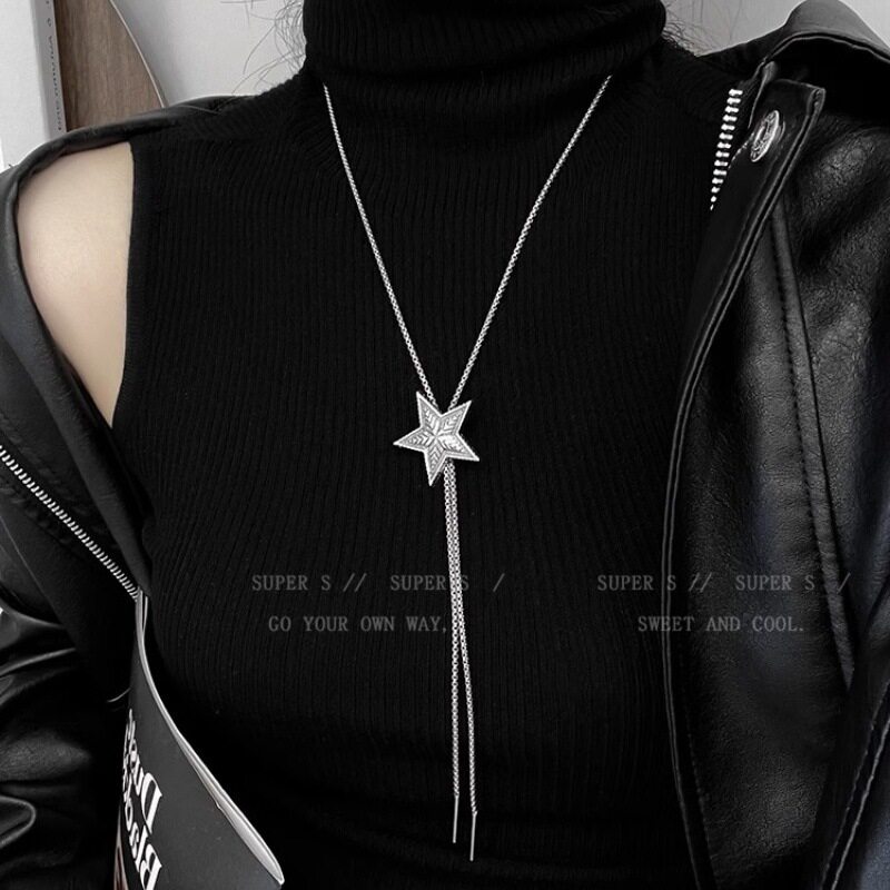 韩版毛衣链项链女长款秋冬时尚感百搭流苏饰品吊坠挂件