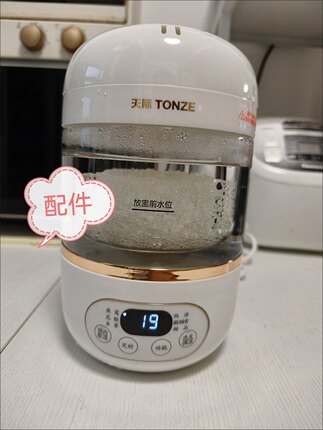 天际燕窝机0.7升迷你隔水炖锅全自动煮粥炖汤银耳桃胶小炖盅1-2人