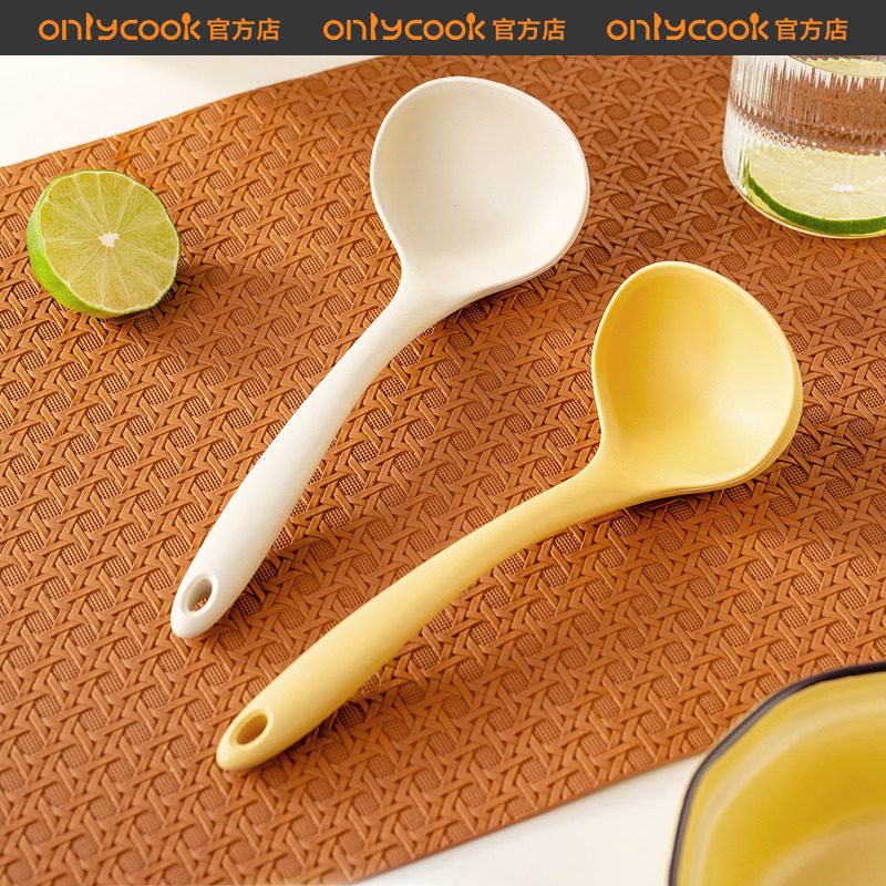 onlycook硅胶小汤勺食品级嗦粉勺图片