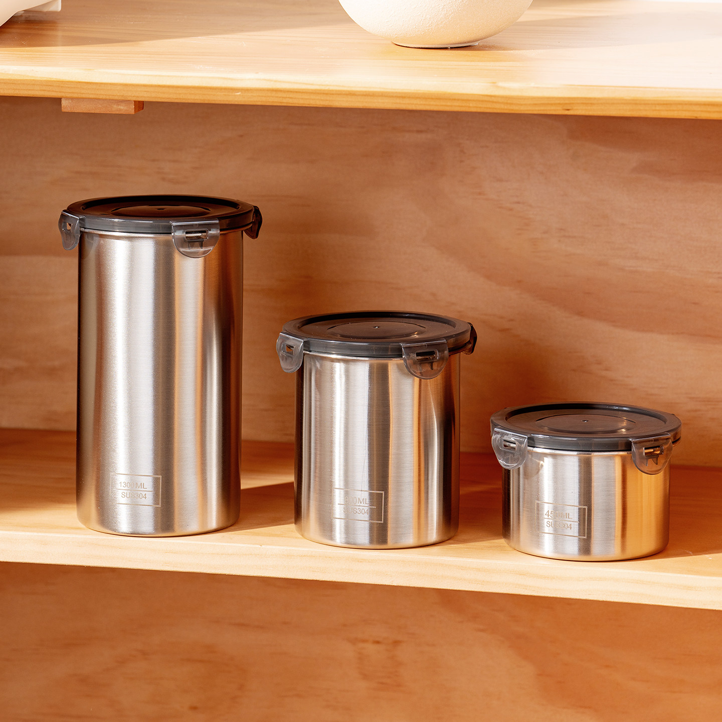 onlycook保鲜密封罐食品级304不锈钢豆子水果储物罐子冰箱收纳碗,厨房/烹饪用具,密封罐,淘宝优惠券,粉丝福利购,淘宝优惠卷