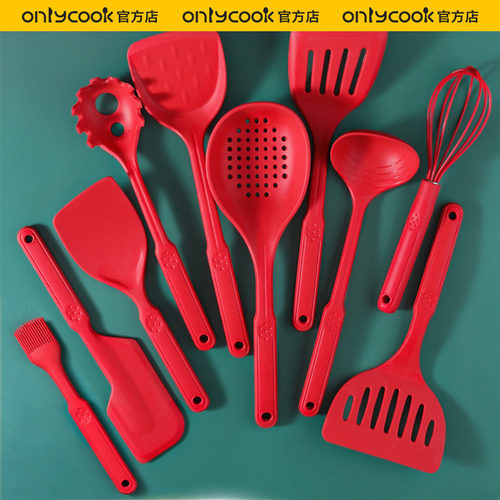 onlycook硅胶不粘锅专用汤勺厨具