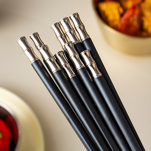 onlycook食品级PPS合金筷子家庭专用高档防滑筷耐高温可机洗快子