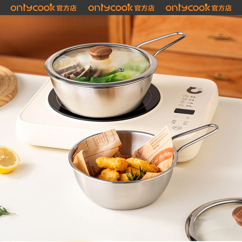 onlycook304不锈钢泡面碗带手柄图片