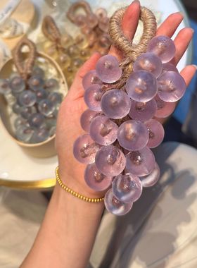 水晶葡萄香皂串高级感卫生间