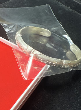 泰子屋龙婆耶2548年纯银材质竹节手镯4b规格男款 泰国正品直拼邮