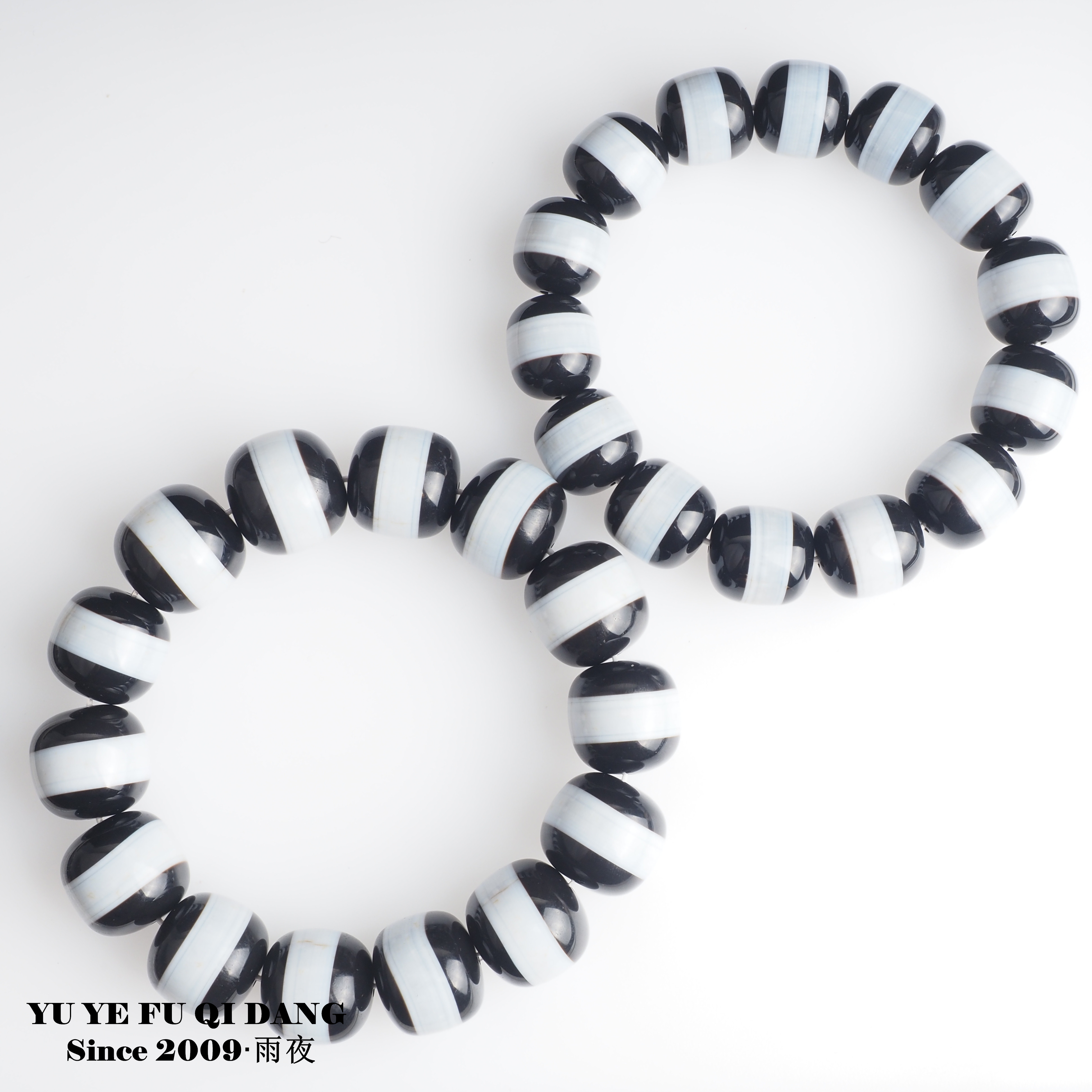 巨宽线药师天珠！猛货漏超大手工老型桶珠原矿一线药师天珠手串