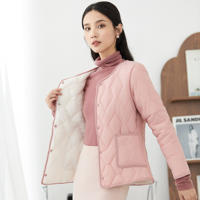 棉衣女短款加绒内穿小棉袄秋冬季保暖羽绒棉内胆打底护士妈妈外套