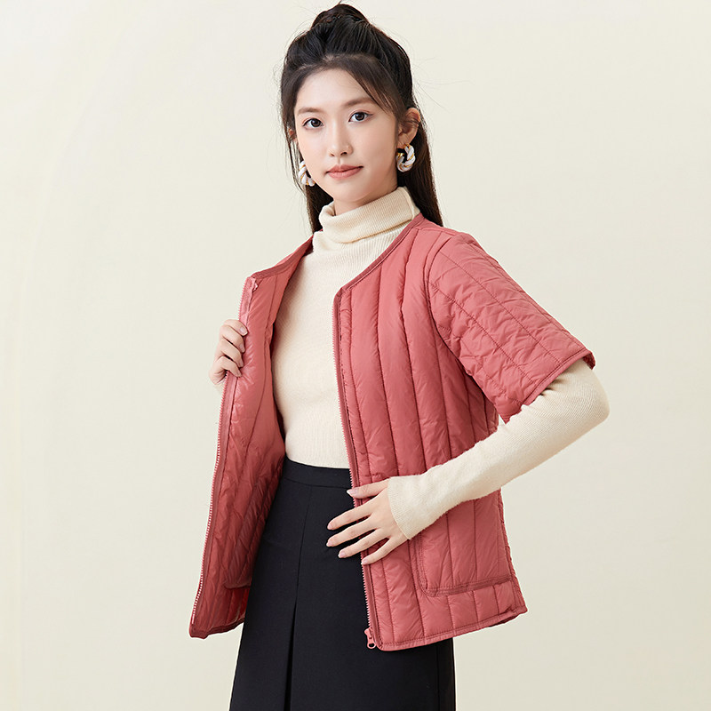 短款打底棉服衫宣保暖修身