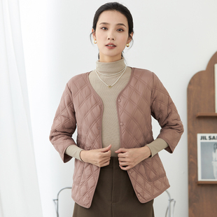 棉衣女轻薄内穿小棉袄秋冬季保暖棉服羽绒棉打底内胆中袖坎肩外套