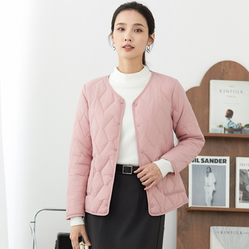 2025棉衣女短款轻薄妈妈内穿小棉袄秋冬季保暖羽绒棉内胆打底外套