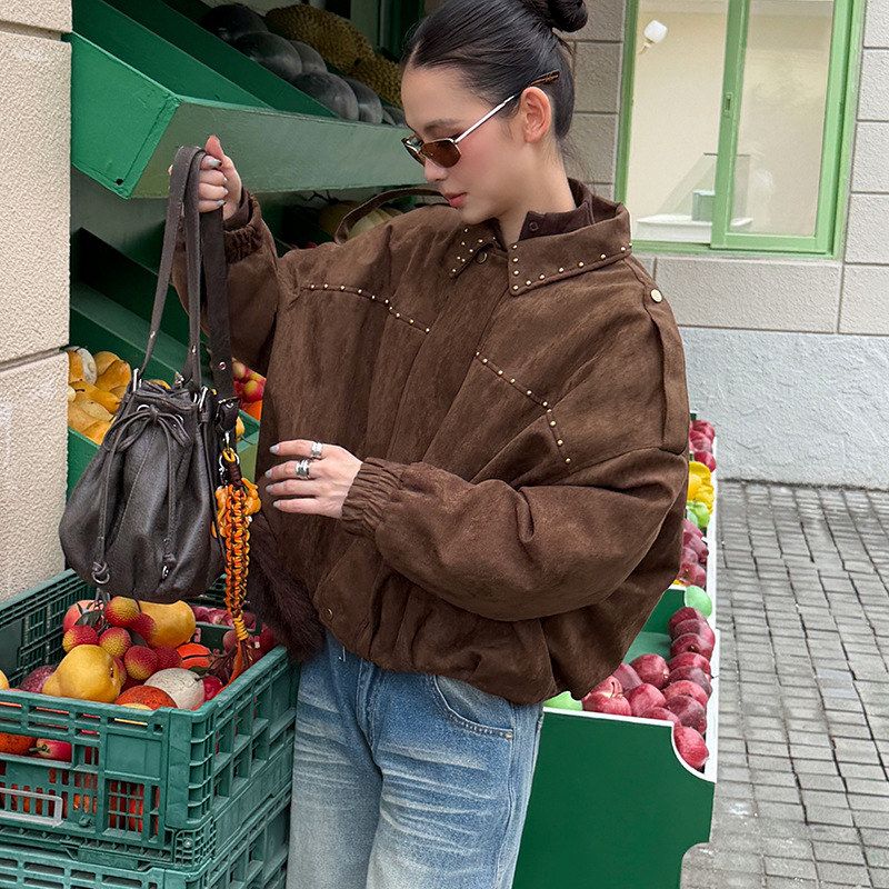 MMFISH时髦街头复古麂皮绒设计