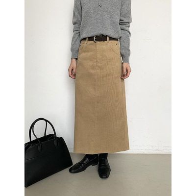 MMC灯芯绒半身裙女秋季新款复古